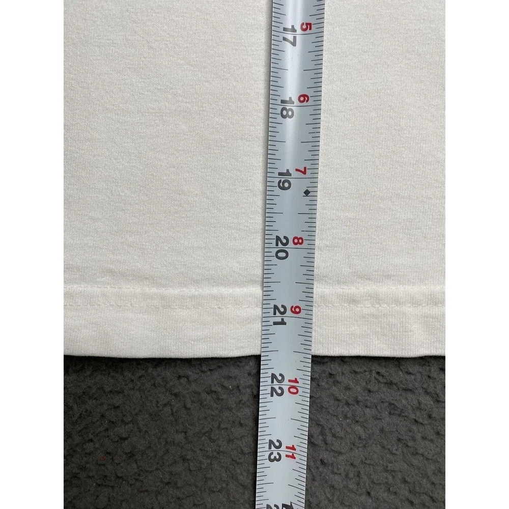 GUESS JEANS USA T-Shirt White Long Sleeve Womens Small Classic Spellout Logo - Picture 7 of 16